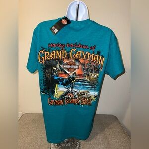 NWT Harley- Davidson Grand Cayman Island T-Shirt Size Small
